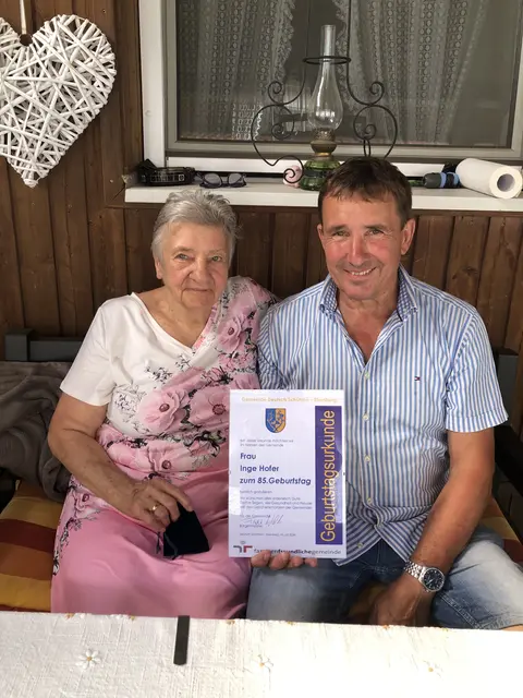 Inge Hofer aus Edlitz feierte ihren 85. Geburtstag. | Foto: Gemeinde Deutsch Schützen-Eisenberg
