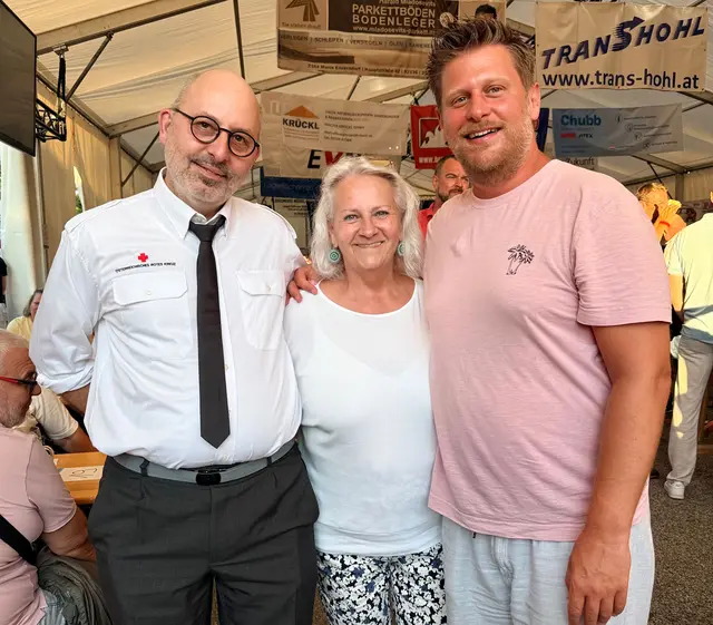 Gerald Czech, GR Gaby Steiner und Lukas Krenn | Foto: Johanna Hoblik/Gemeinde Brunn