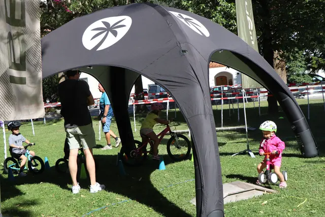 Auch die kleinsten Bike-Fans wurden unterhalten. | Foto: Thomas Seelos