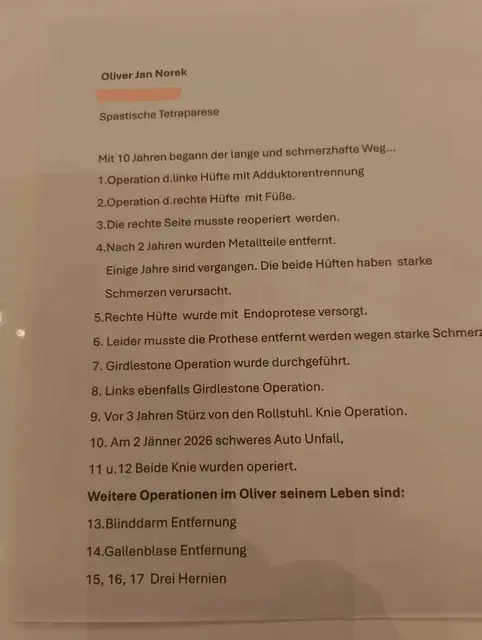 Das lange Warten hat ein Ende. Oliver Norek bekommt einen neuen Spezial-Rollstuhl. | Foto: Zinterhof