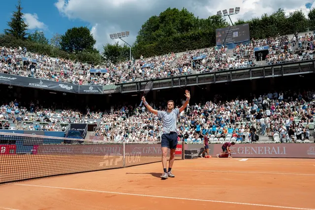 Yannick Hanfmann wieder im Semifinale. | Foto: A. Scheuber