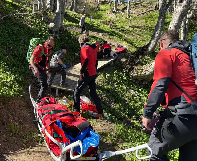 Immer im Training: Hier Übung im neuen Bikepark bei Losenheim. | Foto: Bergrettung Puchberg