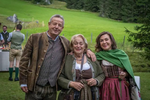 Siegfried und Natascha Gassner mit Martha Schörghofer (Mitte). | Foto: a.jaeger 