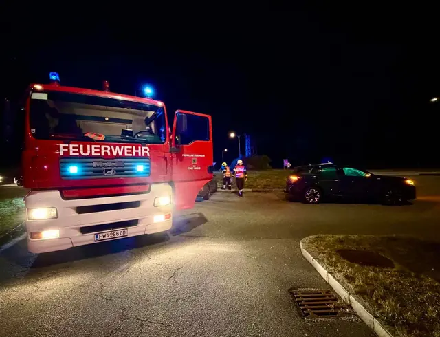 Einsatz beim Kreisverkehr Gmünd-Haid | Foto: FF Gmünd