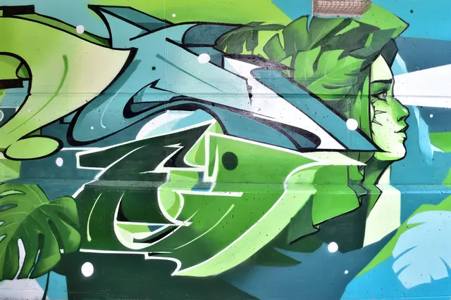Urban Art Amstetten 2026, Ecke Stadionstraße/Umfahrungsstraße (Rad-Unterführung bei Wirtschaftskammer) | Foto: Hans-Peter Kriener