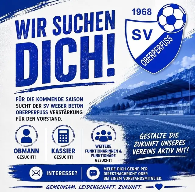 Auch der SV Oberperfuss verwendet KI-Plakate,. Jedoch haben sie diese bereits so eingerichtet, dass das Design immer einheitlich wirkt und einen Wiedererkennungswert hat.  | Foto: AMG/ Screenshot Instagram
