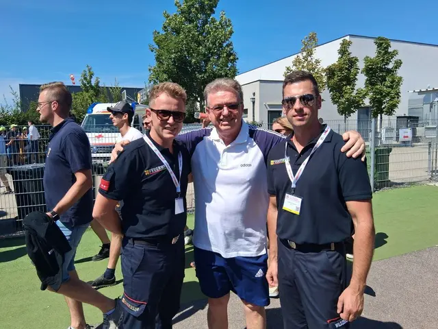 Bei der Feuerwehr-Weltmeisterschaft im Einsatz: Alexander Weidinger, Werner Schöll und Alexander Wildzeiss. | Foto: Werner Schöll