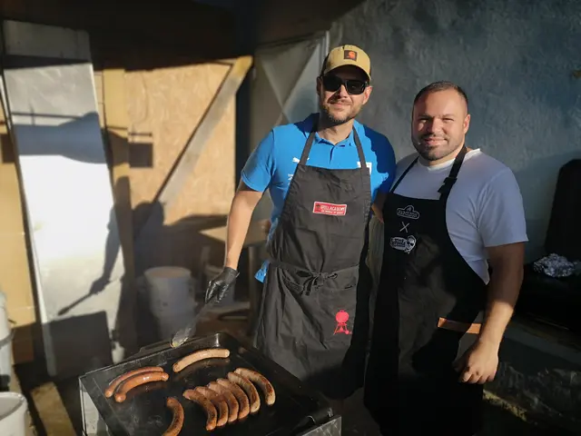 Für die Gäste wurde gegrillt. | Foto: Daniel Schmidt