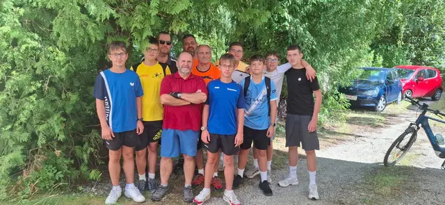 Tobias Brausteiner, Maximilan Gumpinger, Herbert Daberger, Franz Reiss, , Hannes Gumpinger, Walter Seper Sebastian Brausteiner, Kornelius Gumpinger, Mateo Bigl, Elias Bauer und Nico Pfannhauser. | Foto: Union Horn - Setion Tischtennis