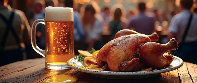 Beim Radegundis-Kirtag im Landring Lagerhaus Markt Hartmannsdorf werden beste Grillhendl serviert. | Foto: Landring