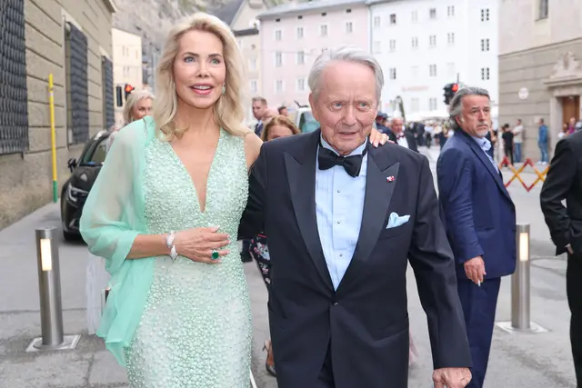Wolfgang Porsche mit Ehefrau Gabriele Prinzessin zu Leiningen | Foto: Land Salzburg / Franz Neumayr