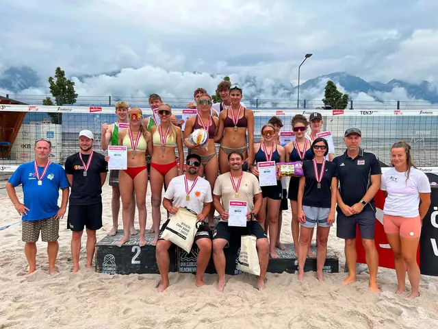 Die Siegerinnen und Sieger der Österreichischen Meisterschaften. | Foto: Volleyball Austria