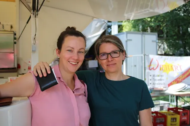 Katharina und Sandra waren bester Stimmung | Foto: mc