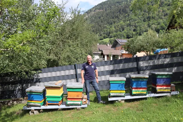 Aschbacher betreut mehrere Bienenvölker. Die Arbeit mit ihnen zwinge ihn zur Ruhe und sei so ein Ausgleich zum Alltagsstress. | Foto: meinbezirk.at/Alen Grabic