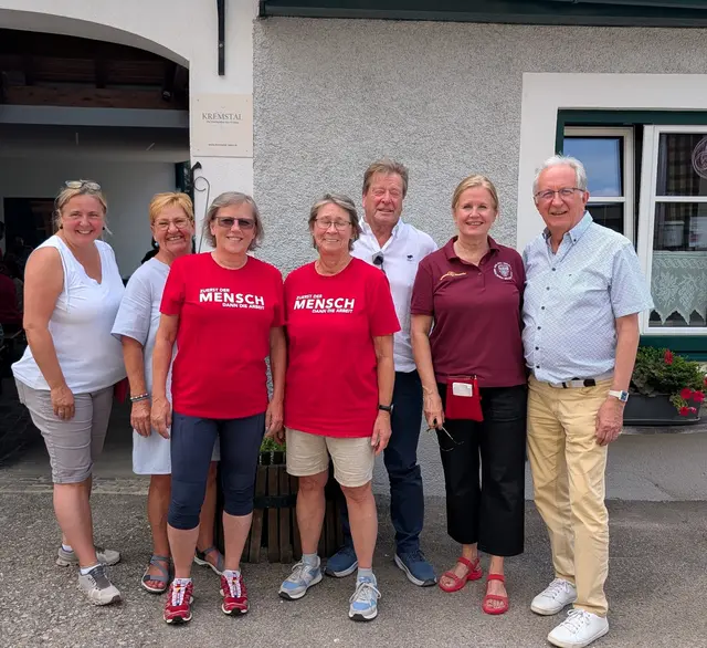 Martina Koßl, Gemeinderätin Hannelore Rohrhofer (Thallern), Romy Wurm, Sektionsobfrau Gabriele Mayer, Stadtrat Helmut Mayer (Hollenburg), Gemeinderätin Elisabeth Kreuzhuber und Stadtrat Günter Herz (Stein) | Foto: SPÖ Krems