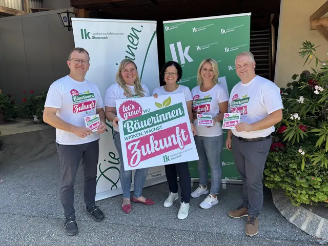 Woche der Land- und Forstwirtschaft (v. l.): Hans-Jürgen Reinprecht, Stephanie Riedler, Anita Suppanschitz, Helga Spari und Markus Kollmann | Foto: Harald Almer/MeinBezirk