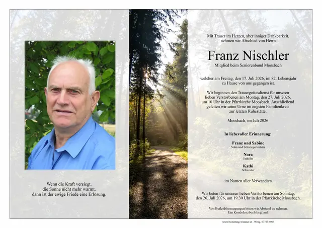 Franz Nischler | Foto: Bestatter