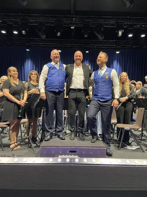 Es dirigierten Niklas Schmidt, Marc Vandingenen und Peter op den Buijs (von rechts). | Foto: Stadtgemeinde Güssing
