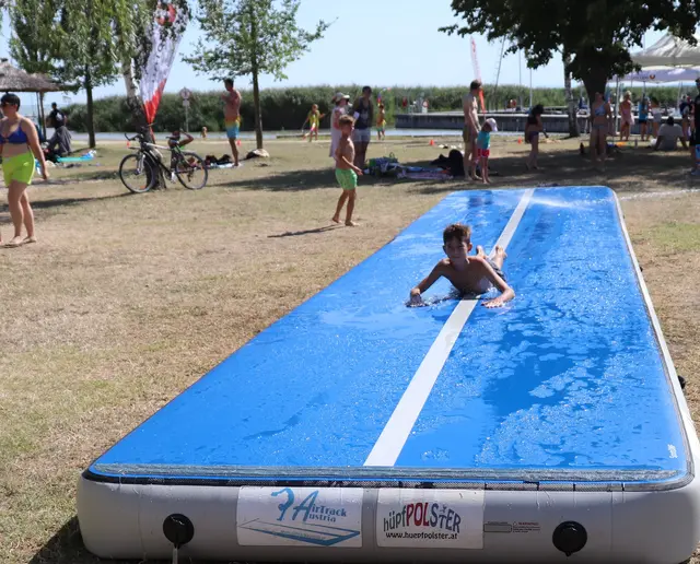 Der Wet-Track war ein Magnet für Groß und Klein. | Foto: Sportunion Burgenland