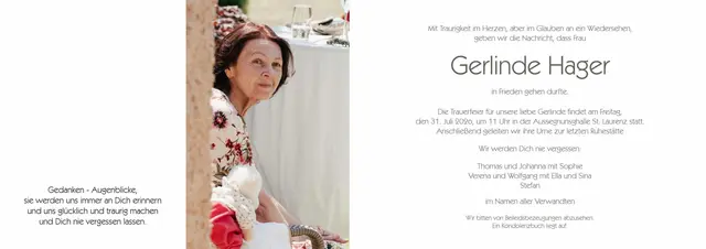 Gerlinde Hager | Foto: Bestatter