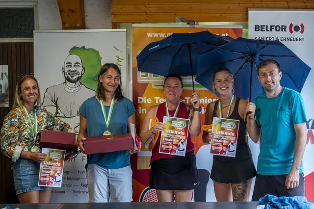 Im Damen-Doppel ging der Turniersieg an Denise Hüttenbrenner (TC Alpine Donawitz) und Michaela Possegger (Tennisclub Töplitsch) vor Julia und Marion Krainer (TC Alpine Donawitz). | Foto: Mürztal Series