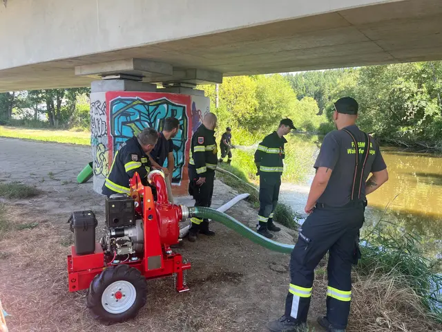1. Testlauf der neuen Pumpe | Foto: FF Waidhofen/Thaya