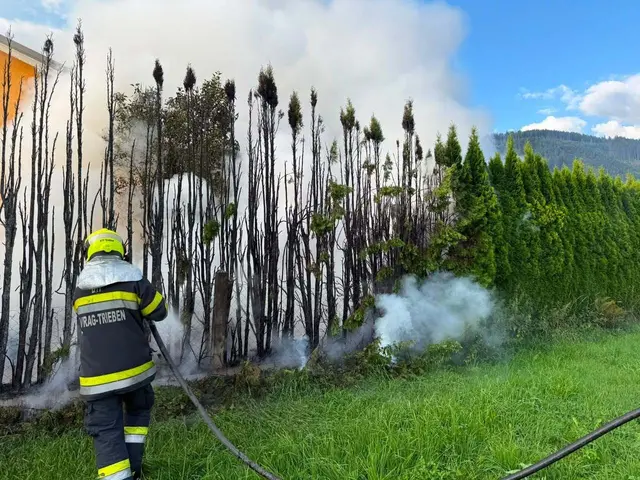17 Feuerwehrmitglieder der FF Trieben-Stadt und der FF Trieben-Werk konnten den Brand rasch unter Kontrolle bringen und löschen. | Foto: Feuerwehr Trieben