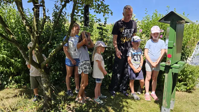 Die Kinder waren mit viel Begeisterung und noch mehr Kreativität am Basteln der Bienenhotels. | Foto: Gemeinde St. Florian