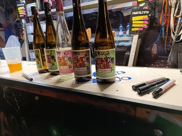 Für den guten Zweck schenkte der Lions Club am Festivalgelände den eigens kreierten „Rock am Schrott“-Wein vom Weingut Dürnberg aus, gesponsert von Josef Ischepp. | Foto: "RAS"
