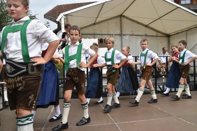 Der Verein Almleben Absam begeisterte mit traditionellen Tänzen das Publikum. | Foto: Kendlbacher