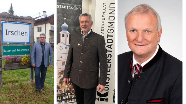 Bürgermeister Manfred Dullnig (ÖVP), Bürgermeister Claus Faller (LJJ) und Bürgermeister Günther Novak (SPÖ) schätzen die ortsnahe Berichterstattung der kostenlosen Regionalmedien. | Foto: ÖVP/meinbezirk.at/Alen Grabic/Gemeinde Mallnitz