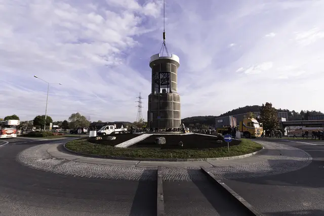 Seit neun Jahren gibt es den Kreisverkehr "Stadtturm" in Köflach. | Foto: Kuntner