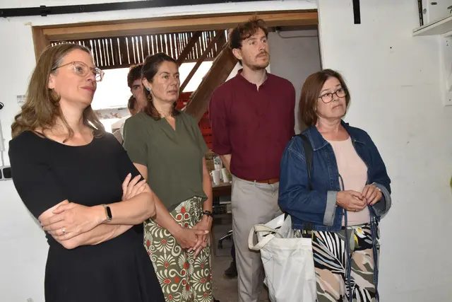 Landeshauptmann-Stellvertreterin Anja Haider-Wallner und der Grüne-Landtagsklub besuchten die Pilzmanufaktur KiMa. | Foto: MeinBezirk/Michael Strini