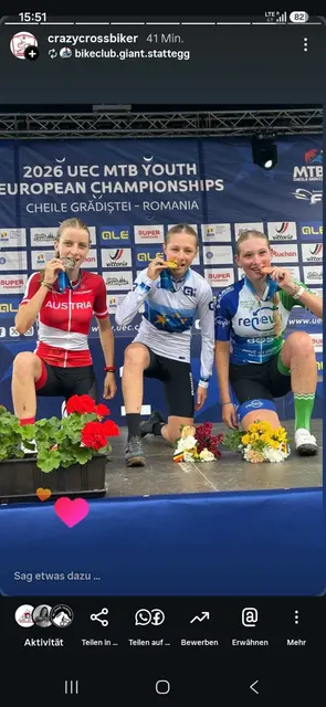 Im Short Track sicherte sich Sandra Pink im Sprint Silber. | Foto: Crazy Cross Biker
