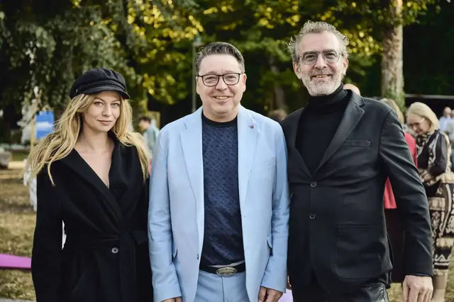  Zoë Straub, Intendant Kons. Karl-Michael Ebner, Christof Straub (v. li.). | Foto: Musikfestival Steyr