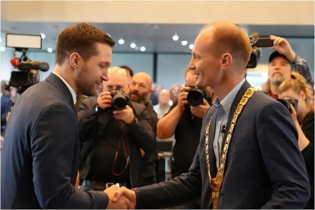 Fabian Walch bei der Angelobung des Gemeinderats im Mai 2024. | Foto: Erich Staudinger