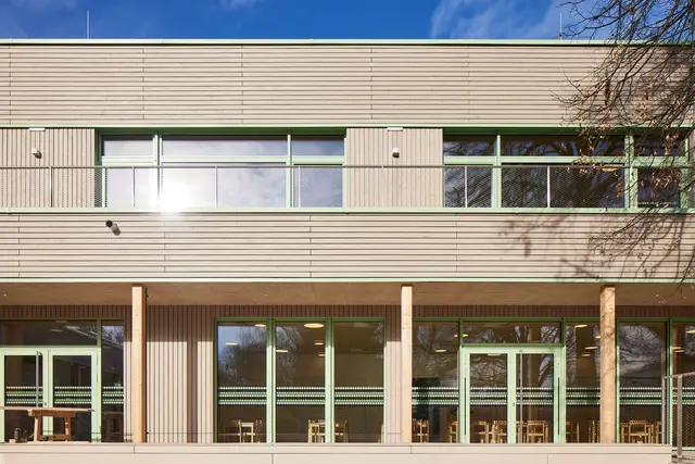Sanierung und Erweiterung Kindergarten Franz-Martin-Straße, PLOV ARCHITEKTEN | Foto:  EMILBLAU Martin Geyer