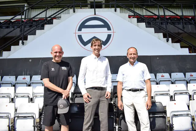 Ralf Muhr, Christian Tschida und Martin Dellenbach. | Foto: Admira Wacker