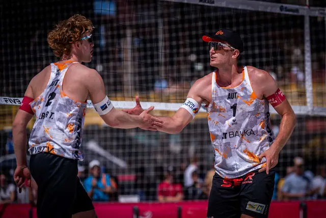 Der Wiener Neustädter Timo Hammarberg und sein Wiener Tim Berger spielen ab 30. Juli in Rio de Janeiro auf. | Foto: Volleyballworld