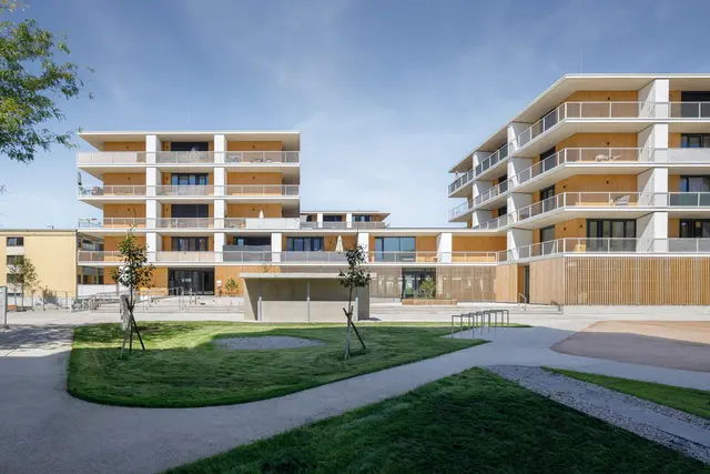 Nachverdichtung Quartiersareal Lanserhofwiese 1 + 2, archcollectiv_F4+ | Foto: Gregor Graf Fotographie
