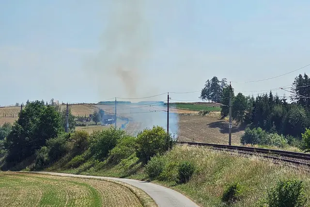 Der Rauch war von weitem sichtbar. | Foto: FF Windigsteig