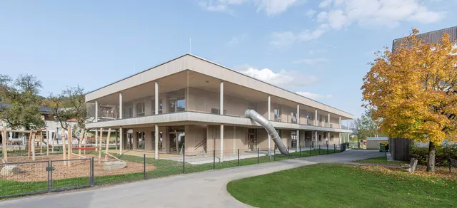 Neubau Kindergarten Thalgau, Architekten Schönberger | Foto: norbert-freudenthaler