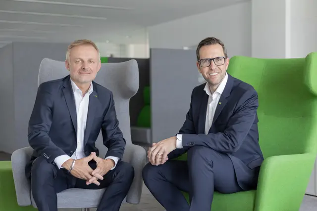 Andreas Schoberleitner, CFO der KEBA Group AG und Christoph Knogler, CEO der KEBA Group AG.