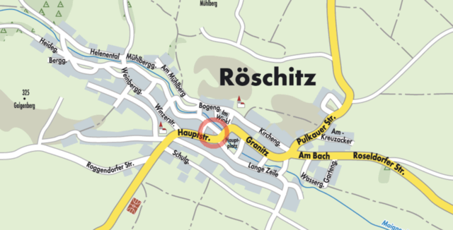 Das Straßennetz der Gemeinde Röschitz auf einem Blick. | Foto: Gemeinde Röschitz
