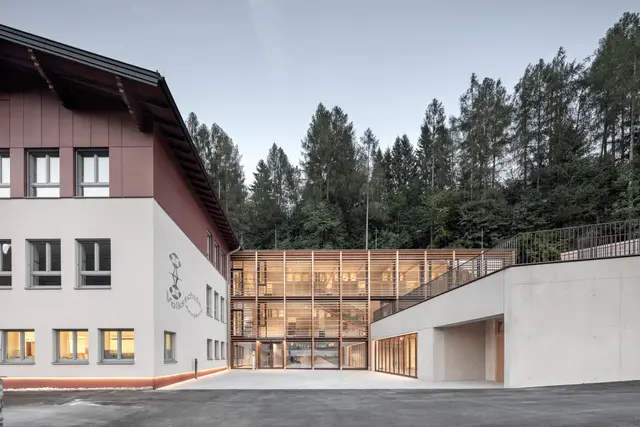 Erweiterung der Volksschule Annaberg-Lungötz, Schwarzenbacher Struber Architekten | Foto: Kurt Kuball