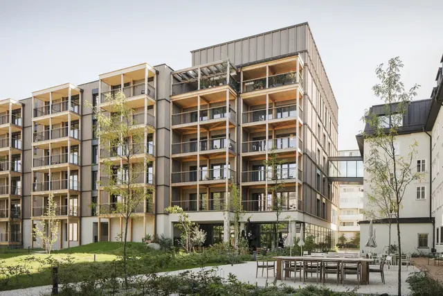 Hotel &amp; Wohnen Am Hirschengrün, Dietrich Untertrifaller, LP architektur | Foto: Albrecht Schnabel