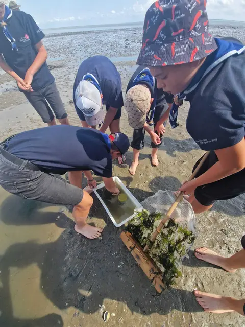 Auf der Insel Rømø unternahm die Gruppe eine Wattwanderung und entdeckte dabei die vielfältige Tierwelt des Wattenmeeres. | Foto: Pfadfindergruppe Langenwang