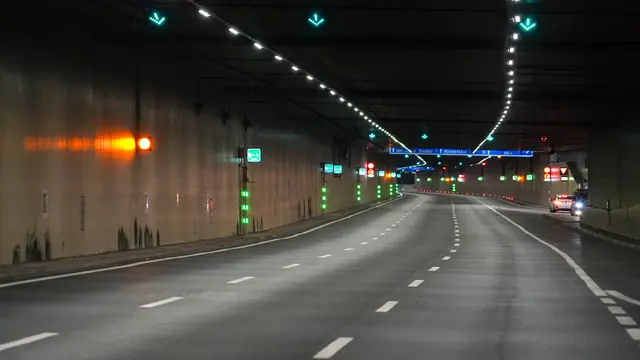 Der Tunnel Kaisermühlen wurde vorher geleert. | Foto: Andreas Pölzl/Meinbezirk