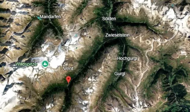 Die betroffenen Gemeinden Sölden und Vent. | Foto: MeinBezirk/googleearth