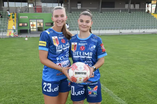 Leonie Pinter und Rojda Antlitzhofer waren beim Media-Day für den FC Südburgenland 1c in Mattersburg dabei. | Foto: MeinBezirk/Michael Strini